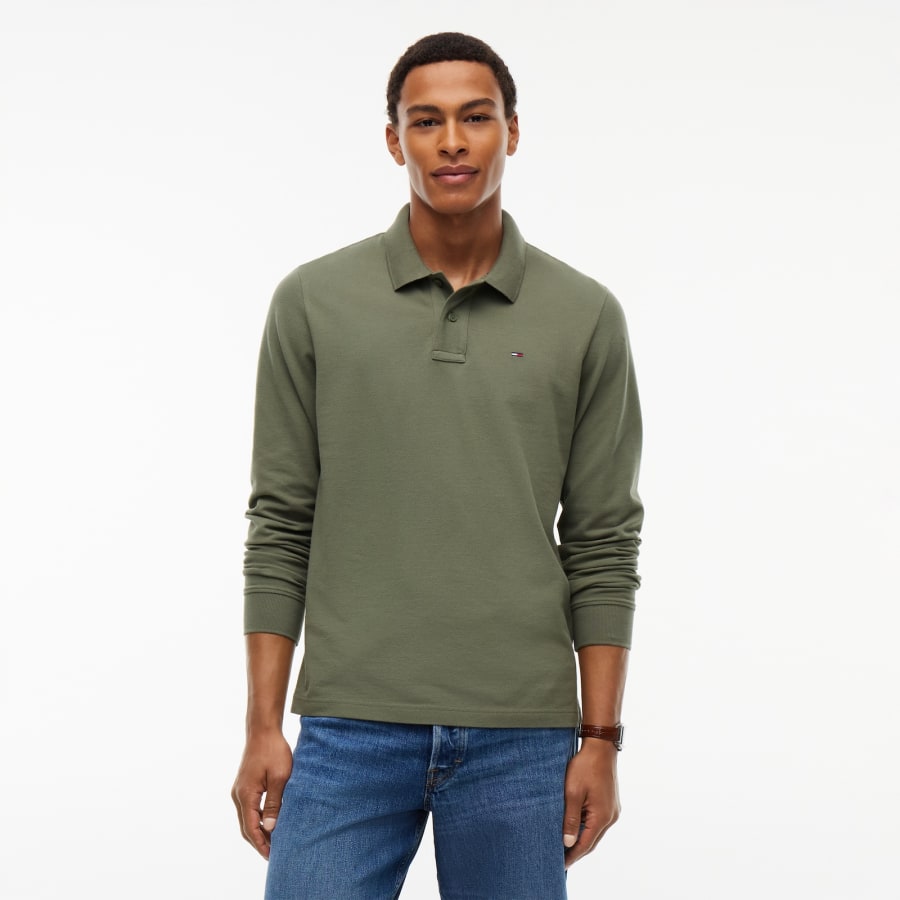 Image number 5 for Tommy Jeans Essential Polo T Shirt Green