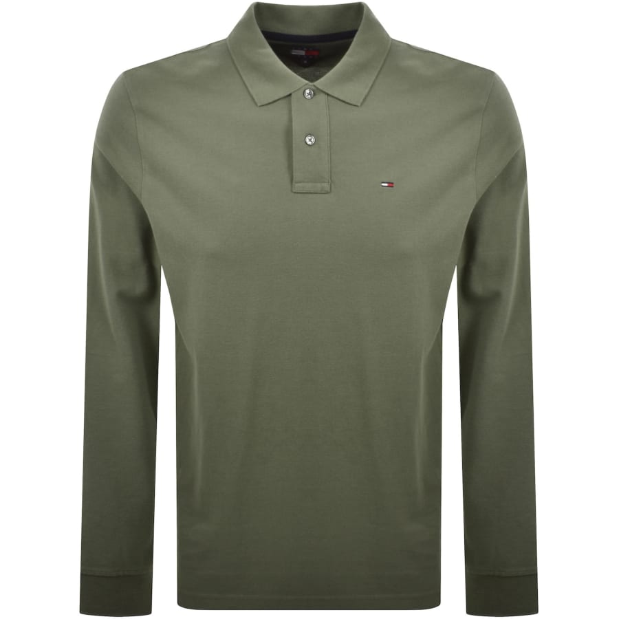 Image number 1 for Tommy Jeans Essential Polo T Shirt Green