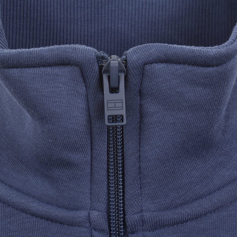 Image number 4 for Tommy Jeans Quarter Zip Sweatshirt Blue