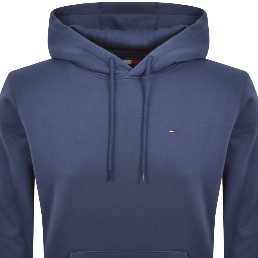 Image number 2 for Tommy Jeans Flag Logo Hoodie Blue