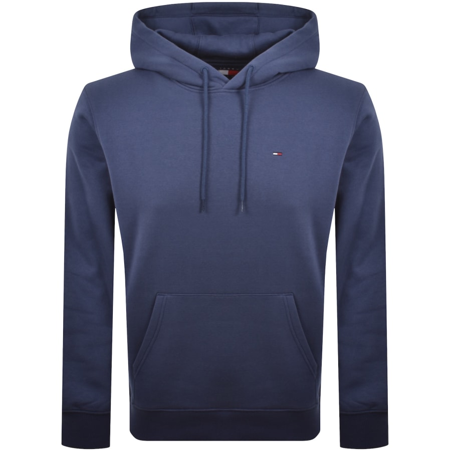 Image number 1 for Tommy Jeans Flag Logo Hoodie Blue