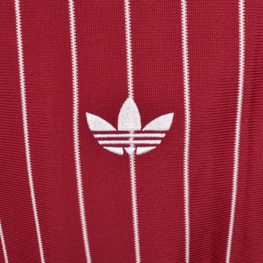 Image number 3 for adidas Originals Pinstripe Track Top Red