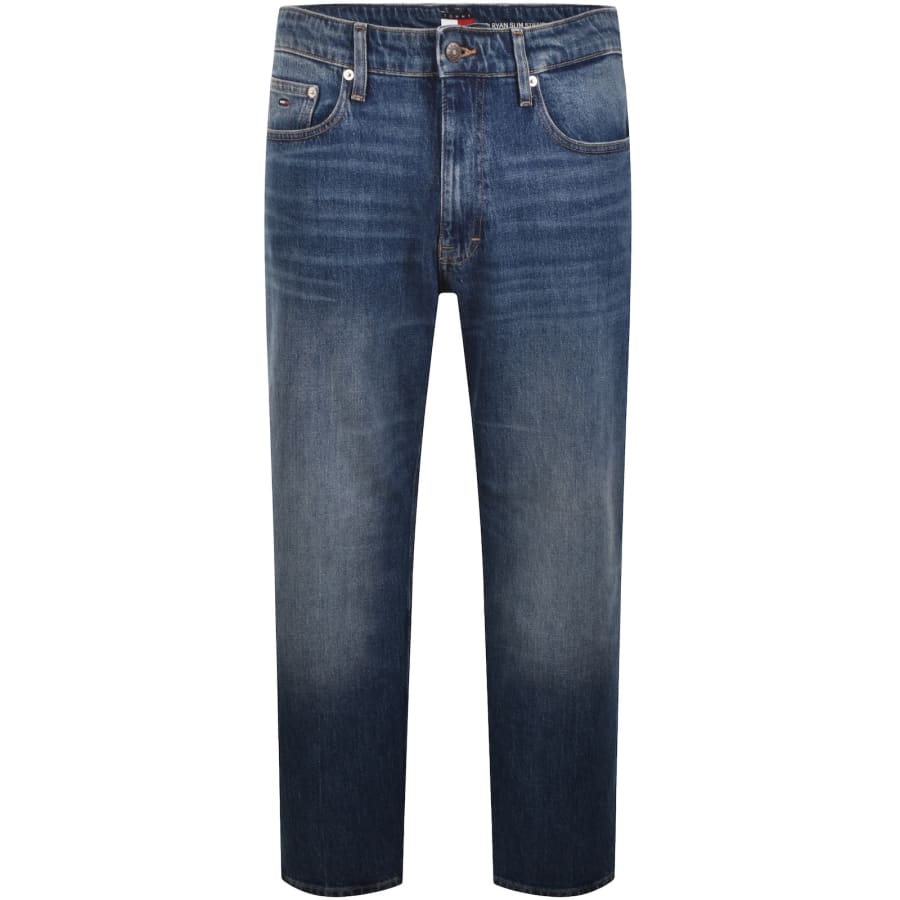 Image number 2 for Tommy Jeans Ryan Slim Fit Straight Jeans Blue