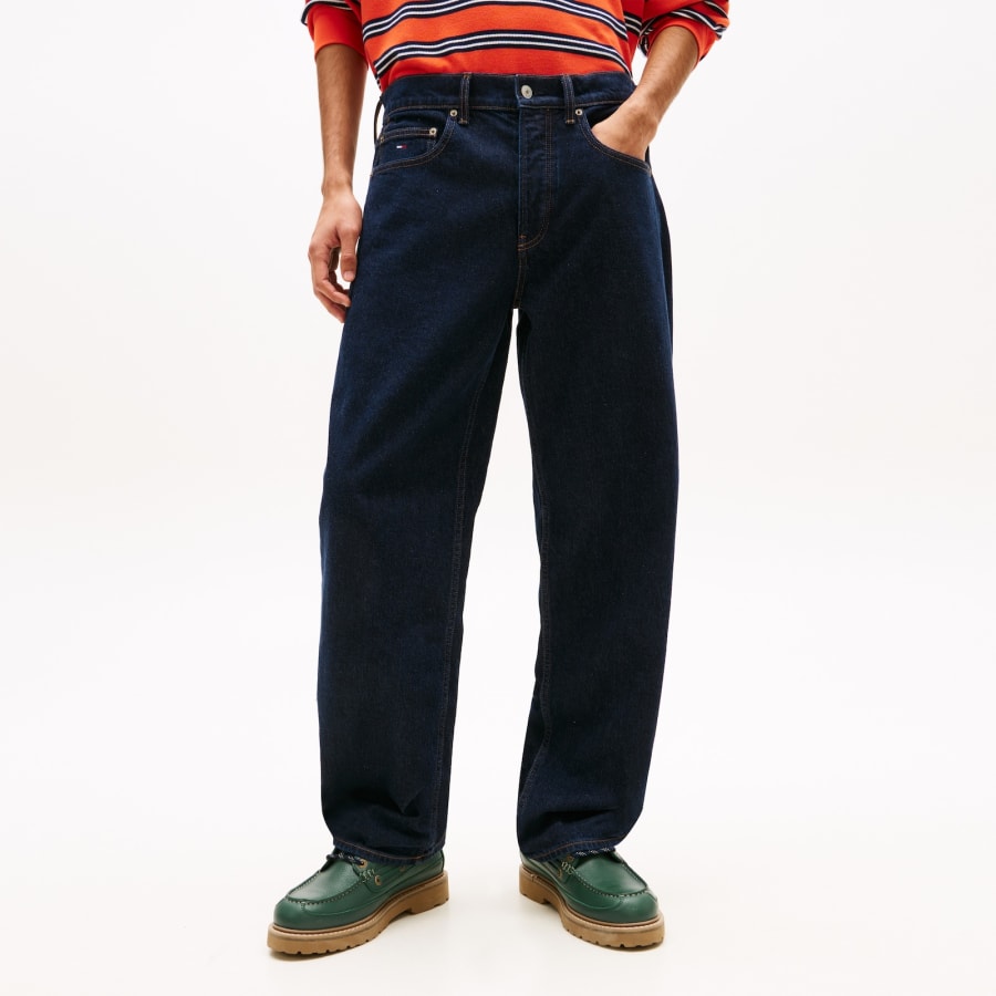 Image number 5 for Tommy Jeans Jaimie Loose Fit Straight Jeans Blue