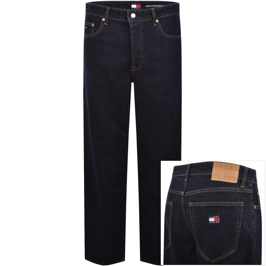 Image number 1 for Tommy Jeans Jaimie Loose Fit Straight Jeans Blue
