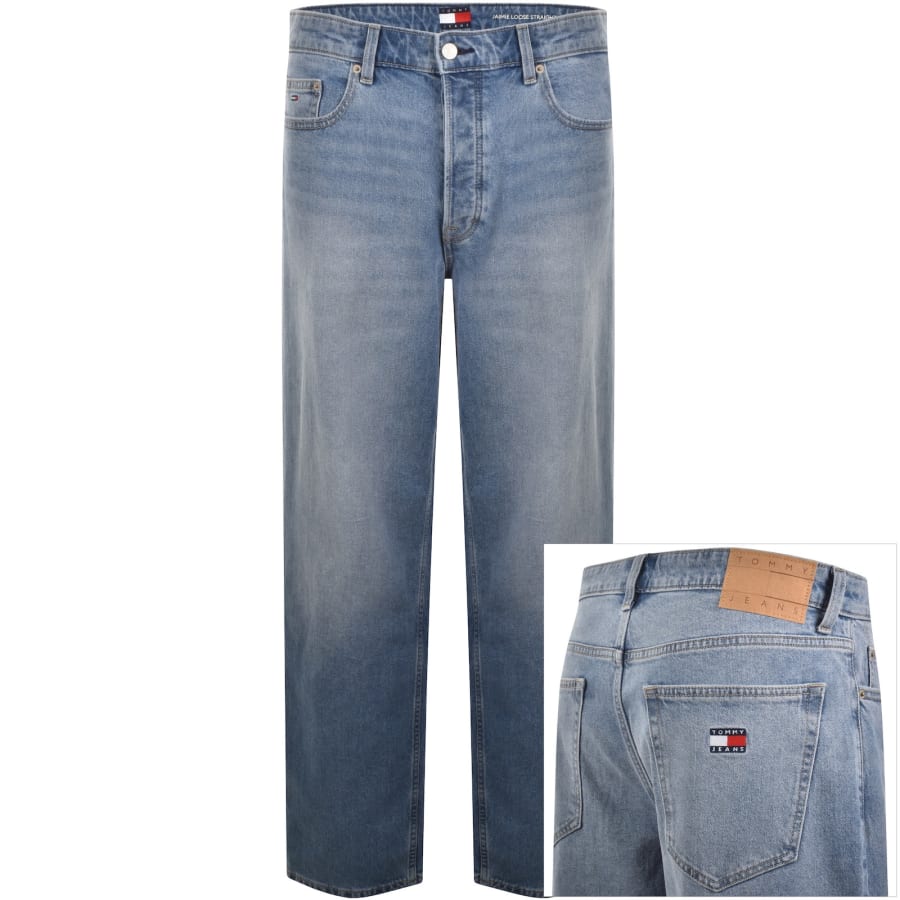 Image number 1 for Tommy Jeans Jaimie Loose Fit Straight Jeans Blue