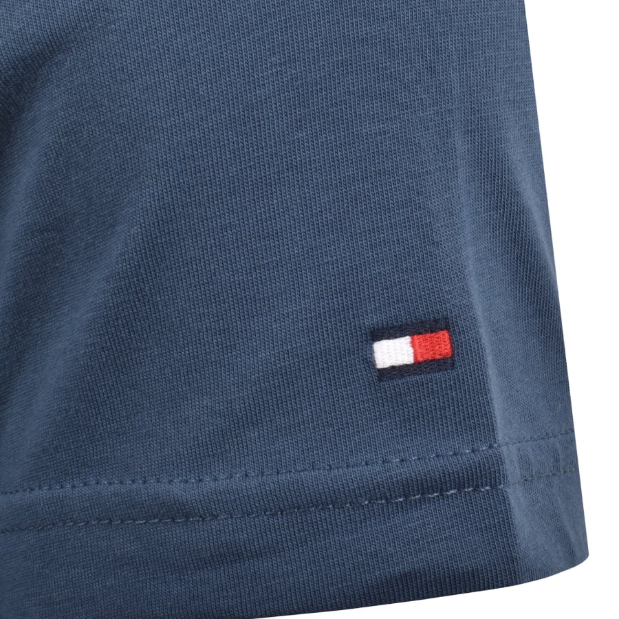 Image number 4 for Tommy Hilfiger Logo Slim Fit T Shirt Blue