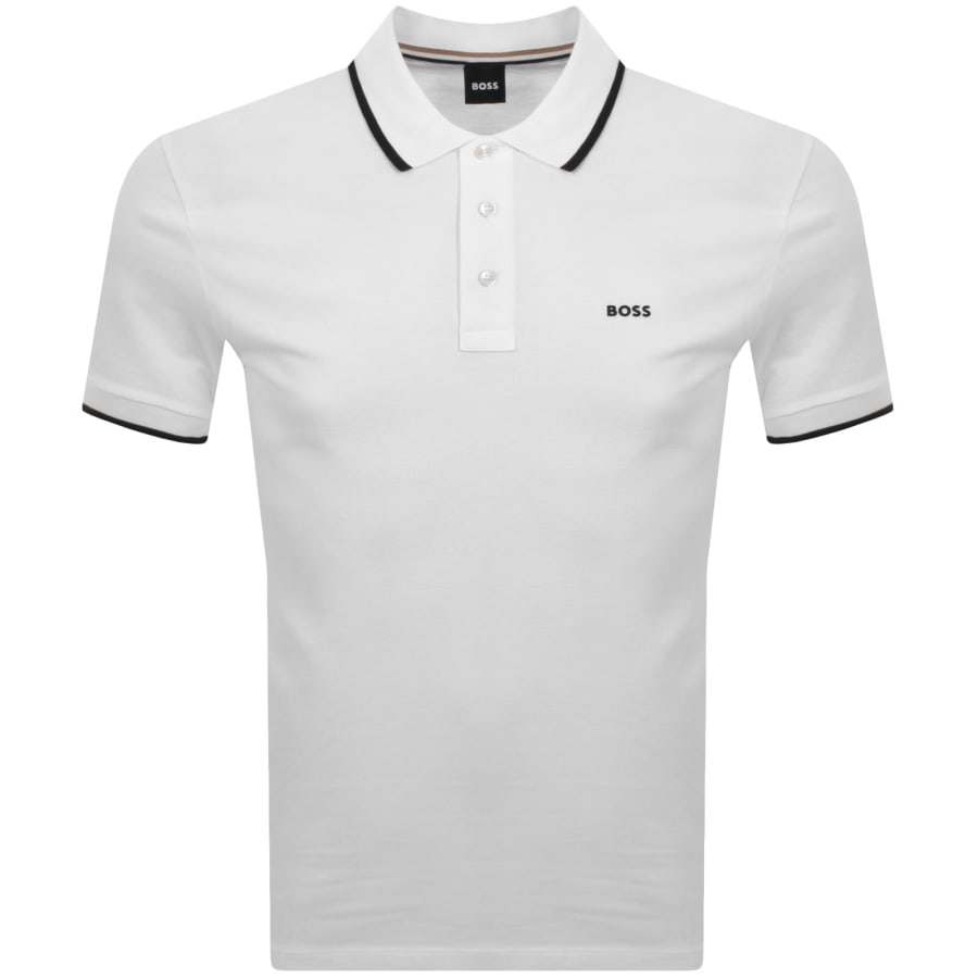 Image number 1 for BOSS Parlay 190 Polo T Shirt White