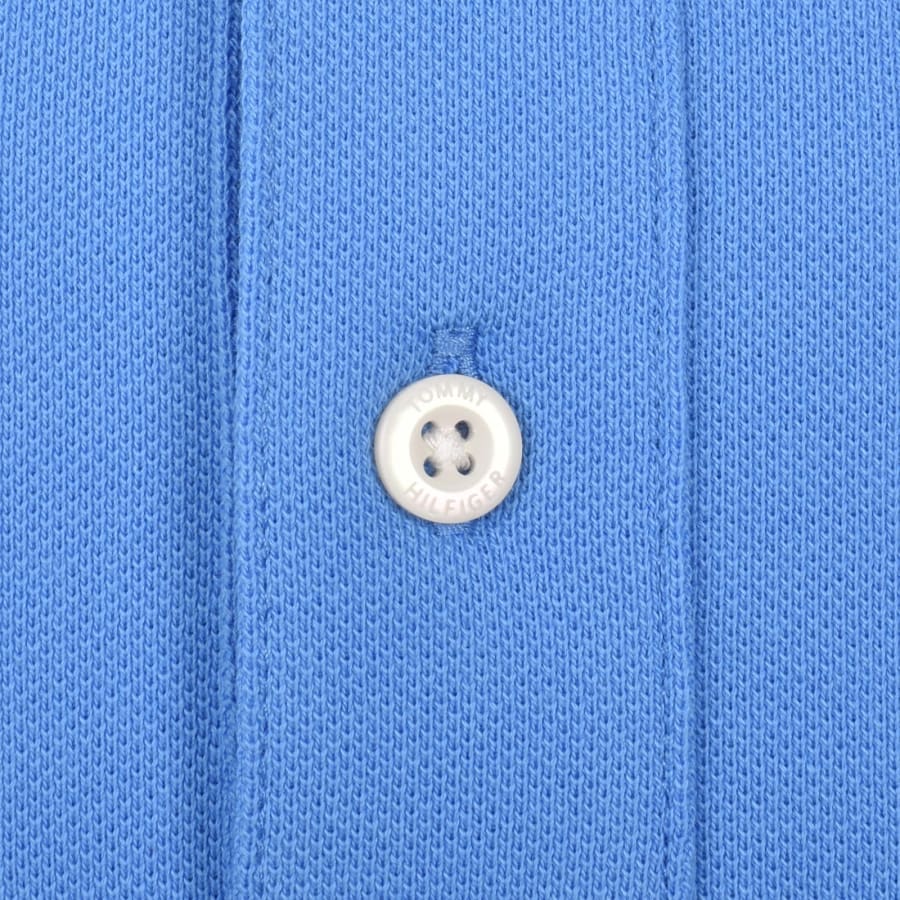 Image number 4 for Tommy Hilfiger Logo Polo T Shirt Blue