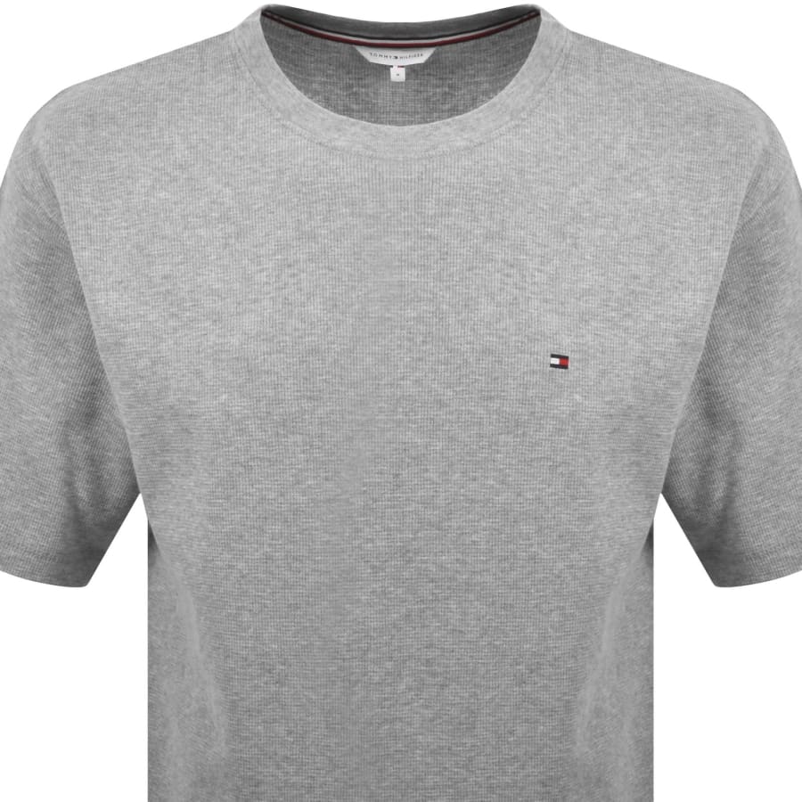 Image number 2 for Tommy Hilfiger Waffle T Shirt Grey