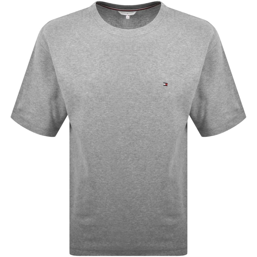 Image number 1 for Tommy Hilfiger Waffle T Shirt Grey