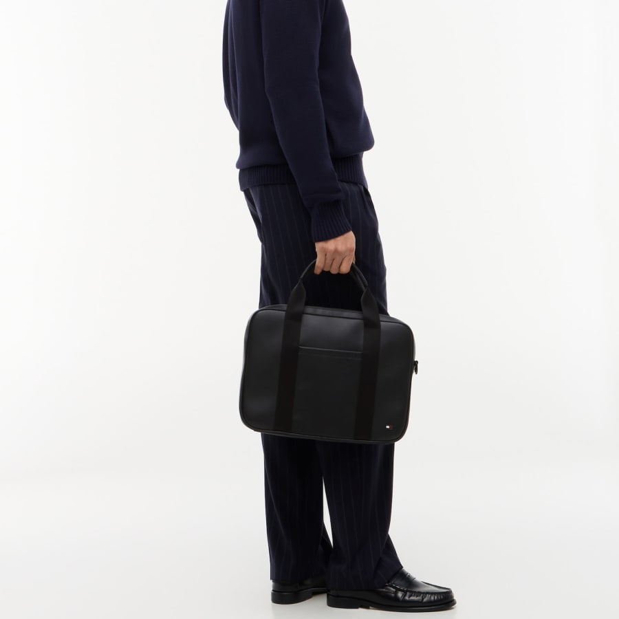 Image number 3 for Tommy Hilfiger Foundation Computer Bag Black