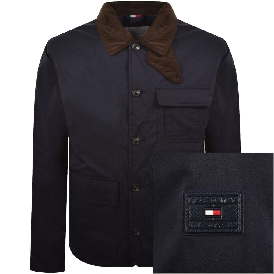 Image number 1 for Tommy Hilfiger Surplus Padded Barn Jacket Navy