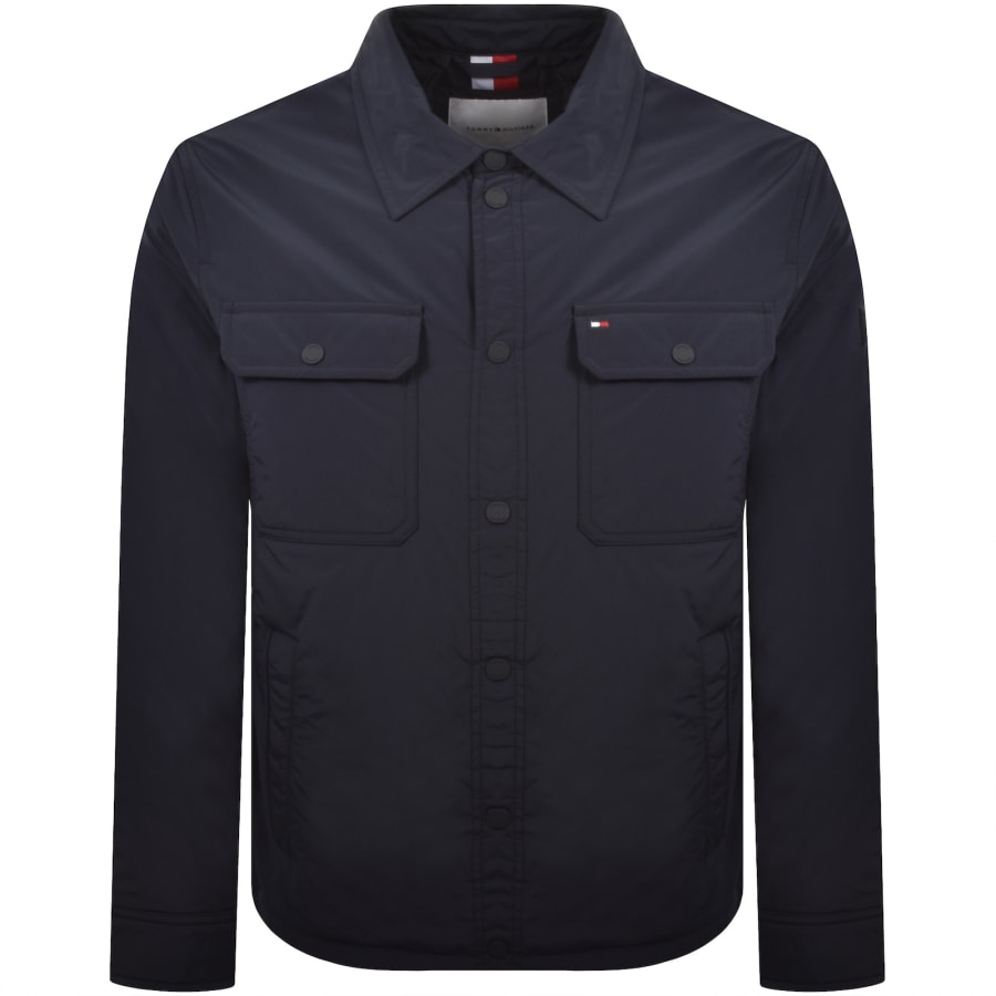 Image number 2 for Tommy Hilfiger Packable Overshirt Navy