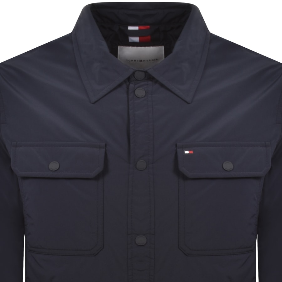Image number 3 for Tommy Hilfiger Packable Overshirt Navy