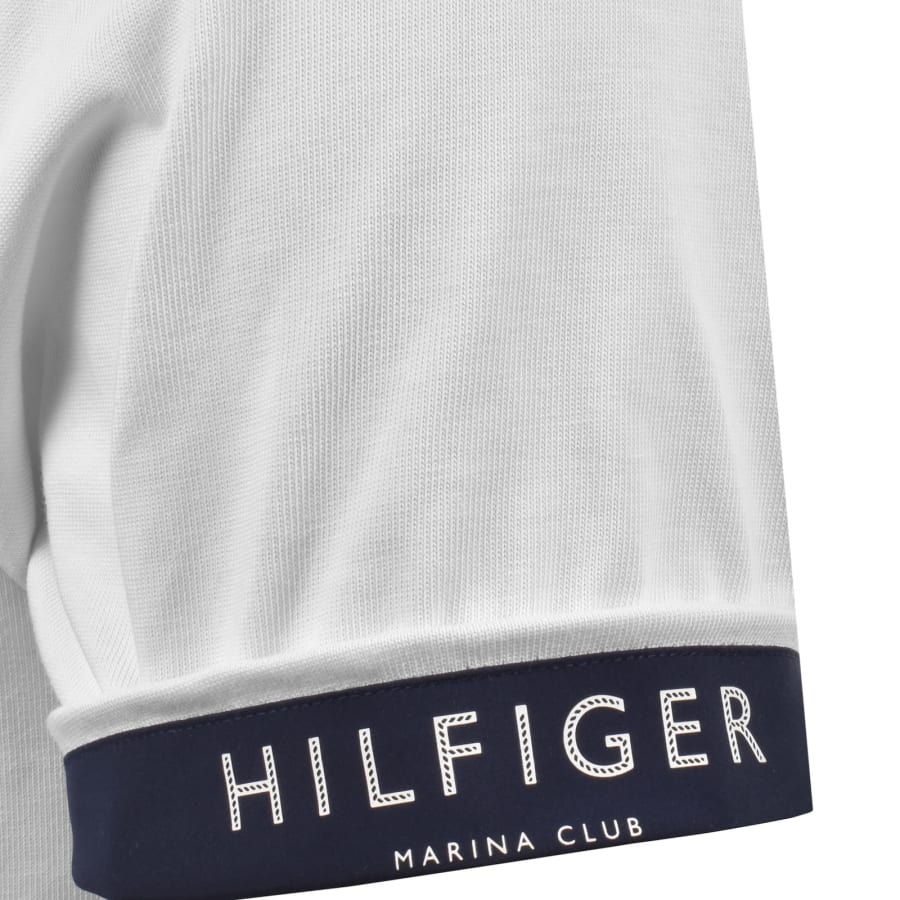 Image number 4 for Tommy Hilfiger Sail Cuff T Shirt White