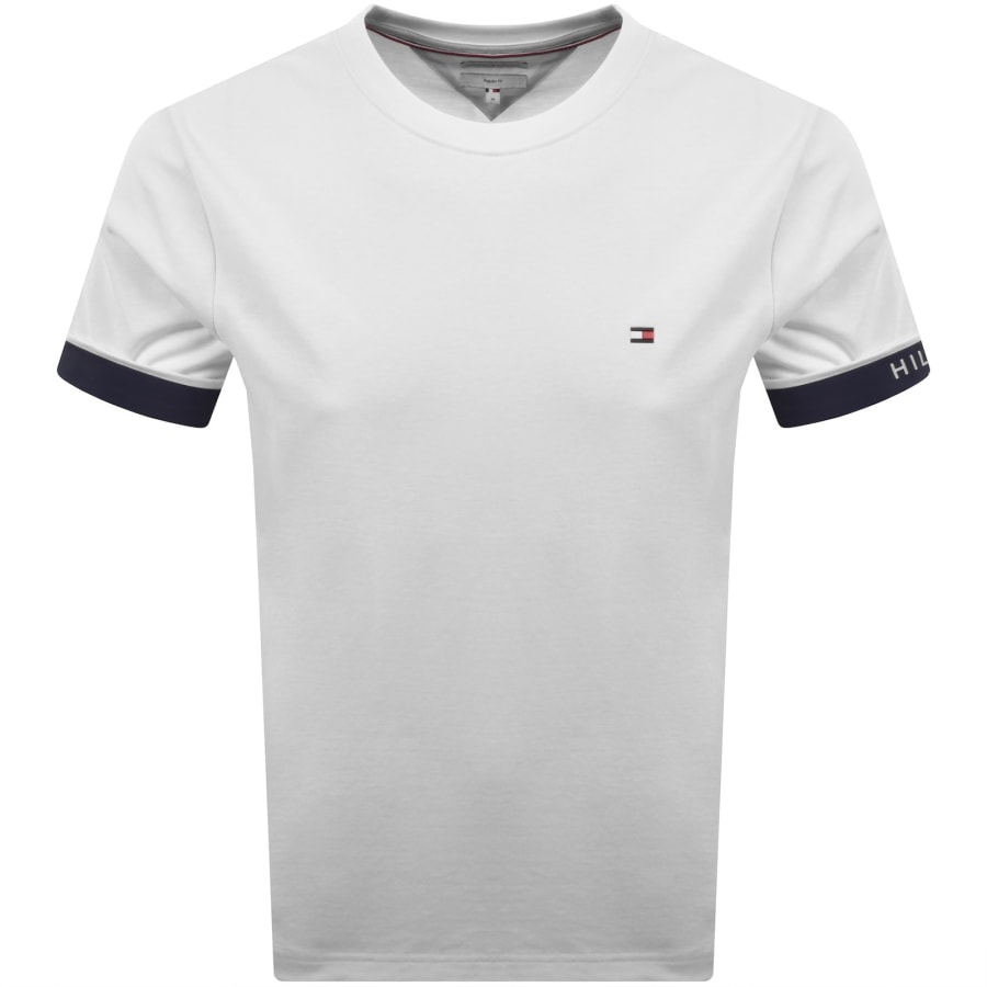 Image number 1 for Tommy Hilfiger Sail Cuff T Shirt White