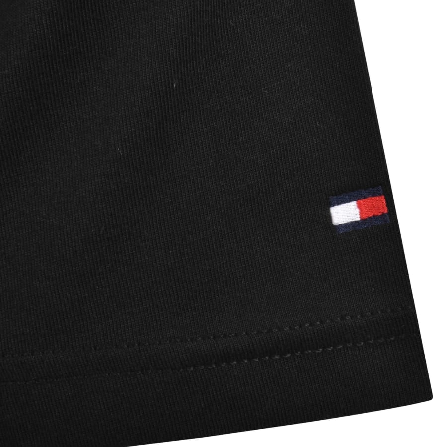 Image number 4 for Tommy Hilfiger Embroidred Flag T Shirt Black