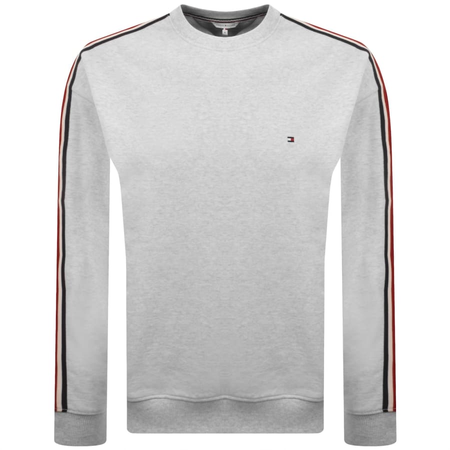 Image number 2 for Tommy Hilfiger Logo Sweatshirt Grey