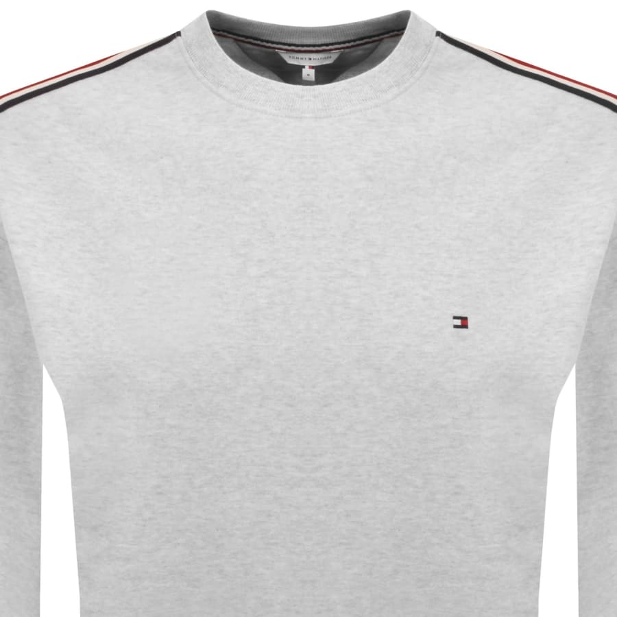 Image number 3 for Tommy Hilfiger Logo Sweatshirt Grey