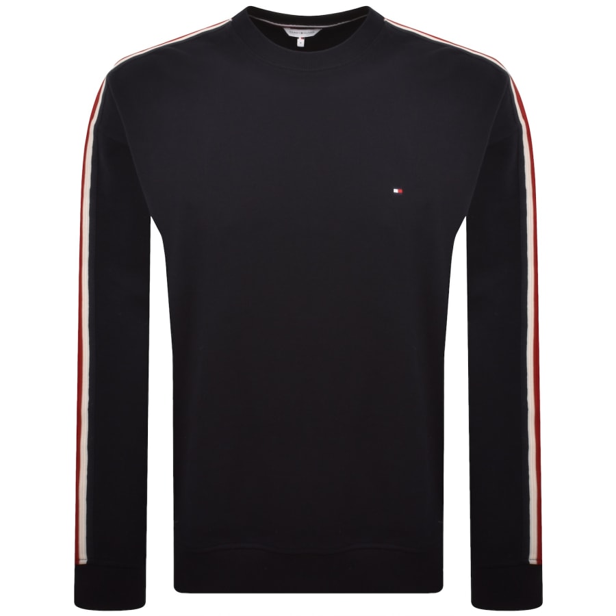 Image number 2 for Tommy Hilfiger Logo Sweatshirt Navy