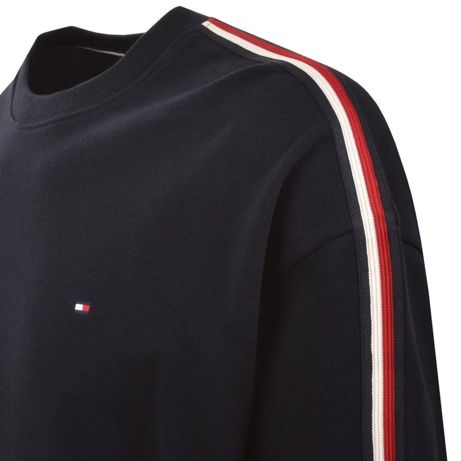 Image number 5 for Tommy Hilfiger Logo Sweatshirt Navy