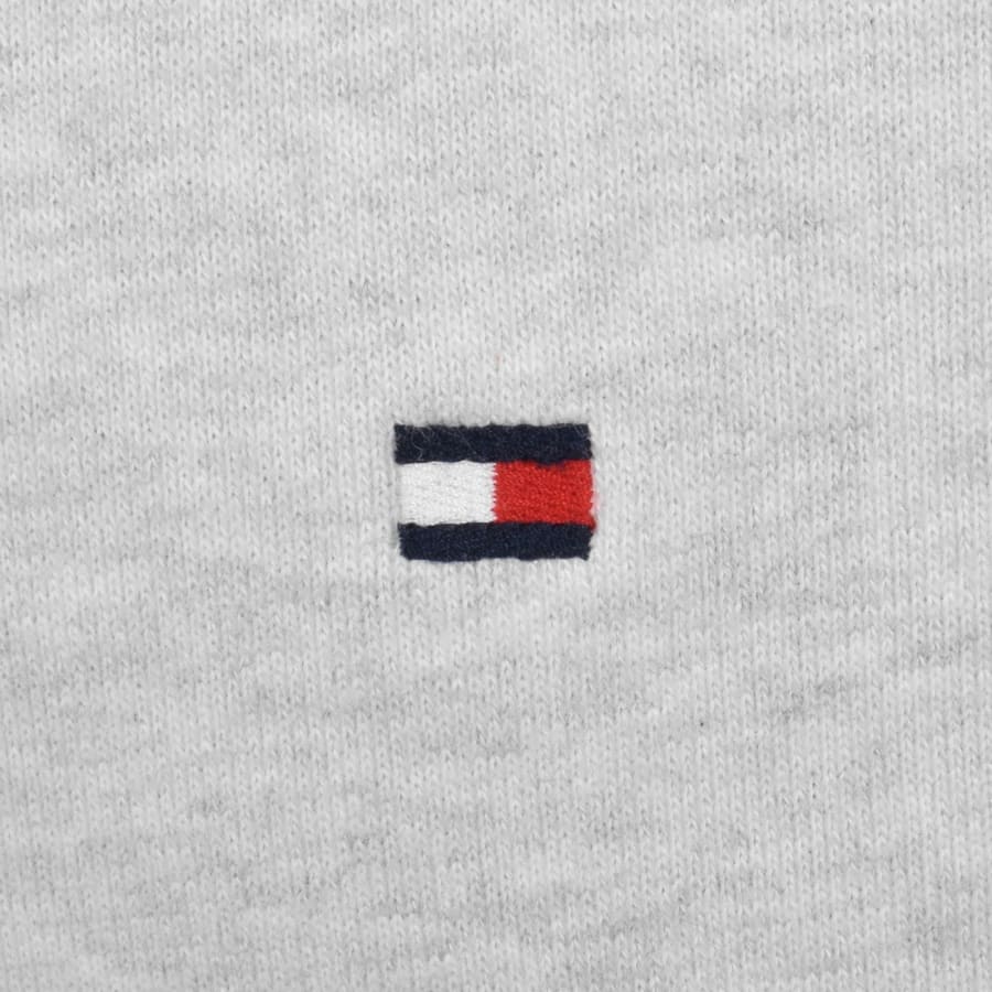 Image number 4 for Tommy Hilfiger Half Button Down Sweatshirt Grey