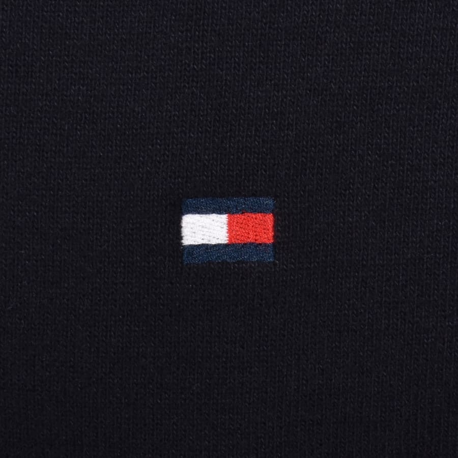 Image number 4 for Tommy Hilfiger Half Button Down Sweatshirt Navy