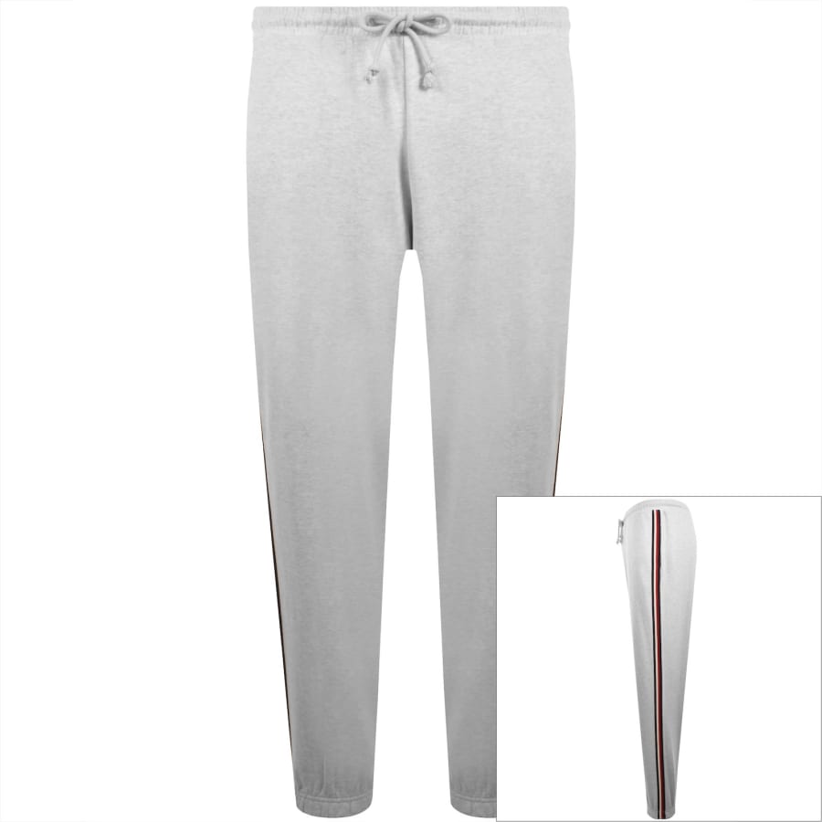 Image number 1 for Tommy Hilfiger Global Stripe Joggers Grey