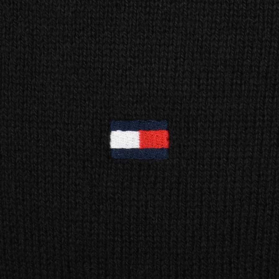 Image number 3 for Tommy Hilfiger Cashmere Polo Jumper Black