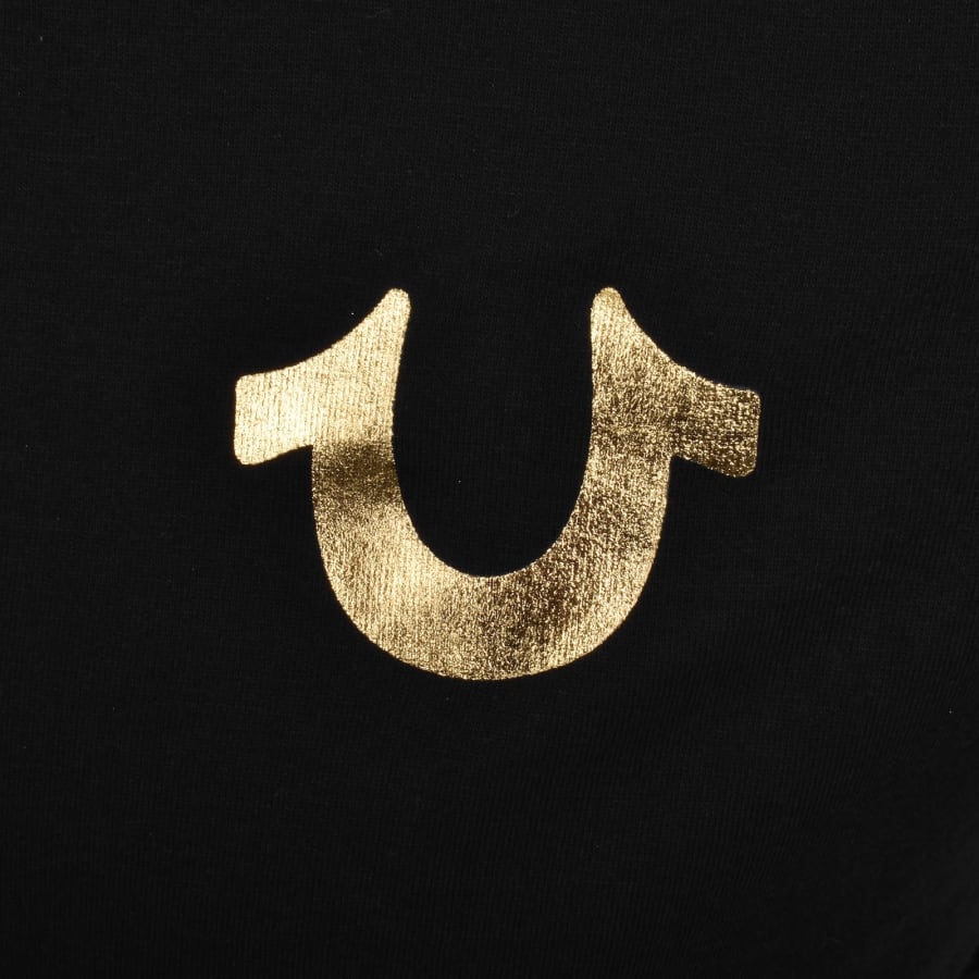 Image number 4 for True Religion Metallic Buddha T Shirt Black