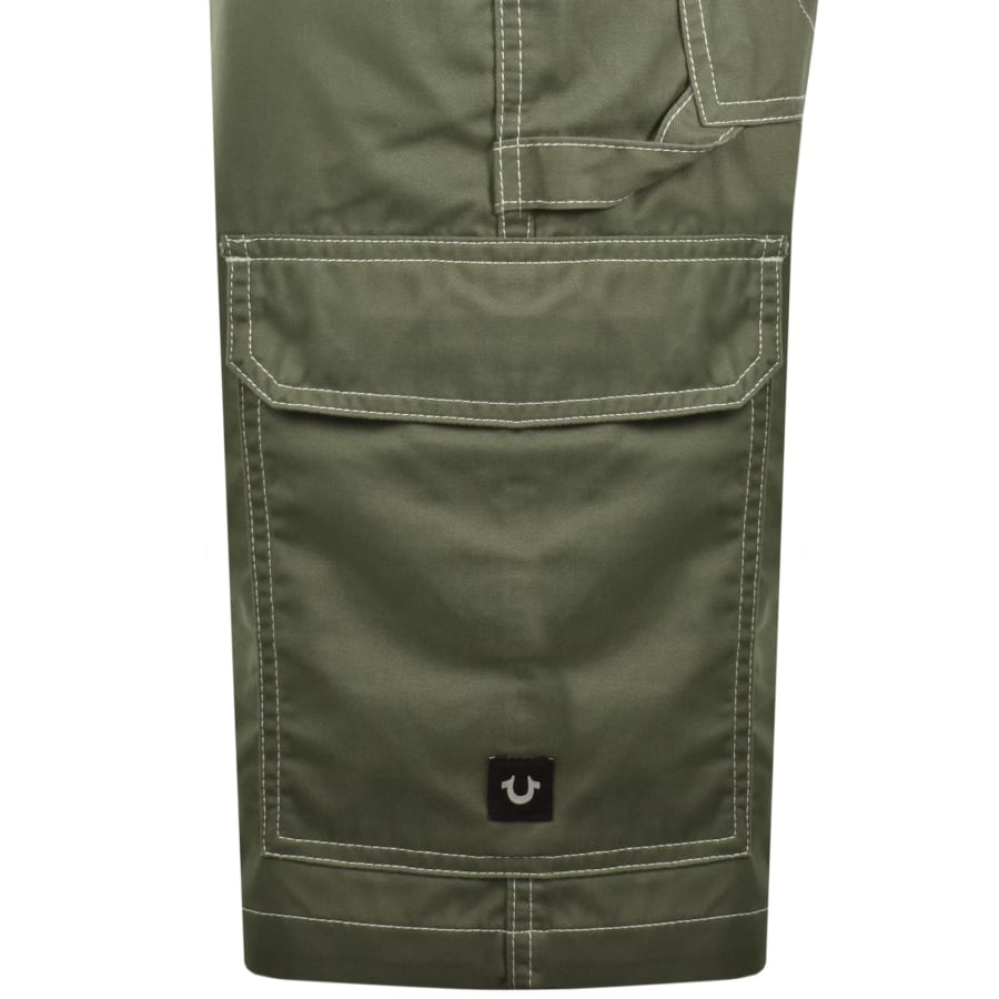 Image number 4 for True Religion Utility Cargo Shorts Green