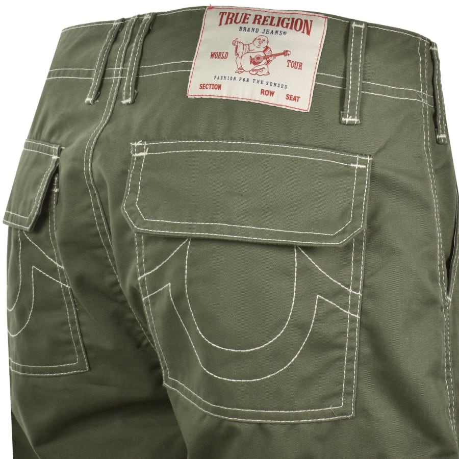 Image number 5 for True Religion Utility Cargo Shorts Green