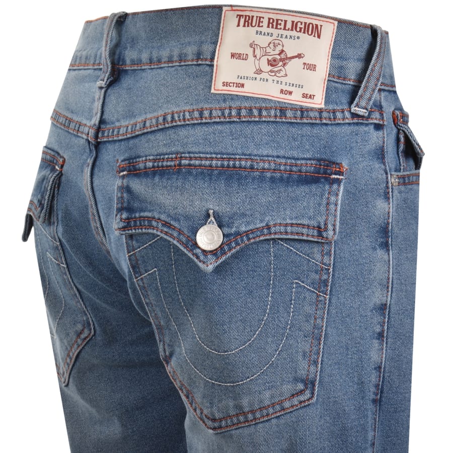 Image number 4 for True Religion Rocco SN Flap Light Wash Shorts Blue