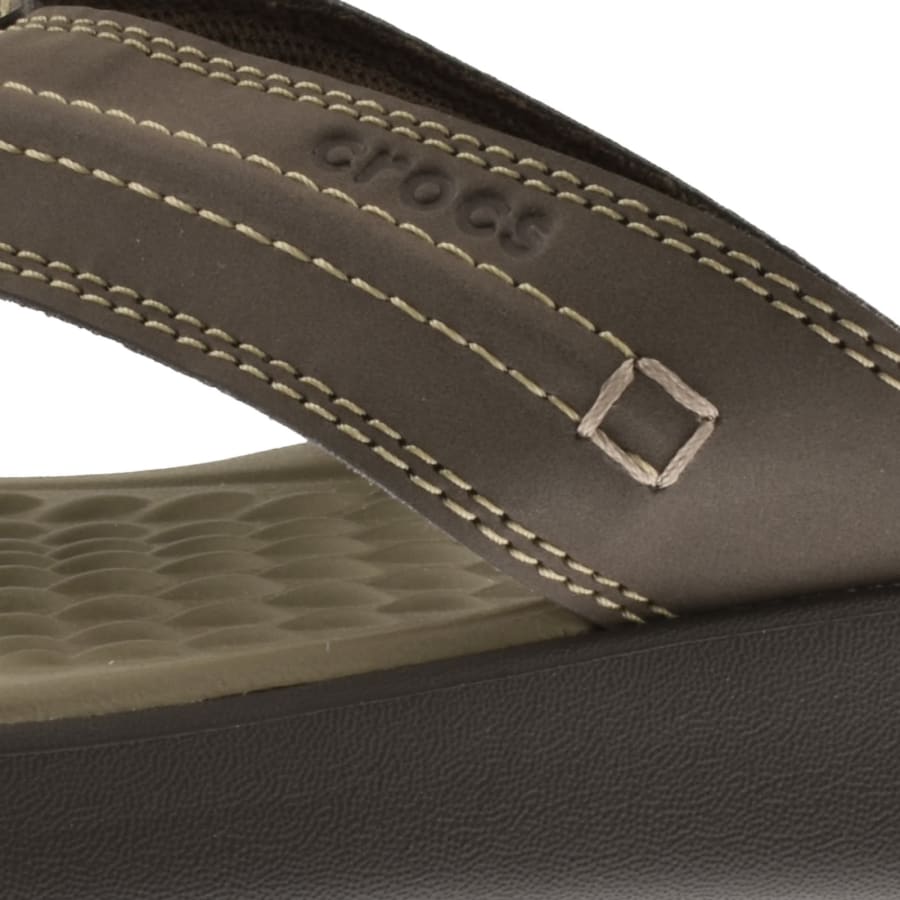 Image number 4 for Crocs Yukon Vista II Flip Flops Brown
