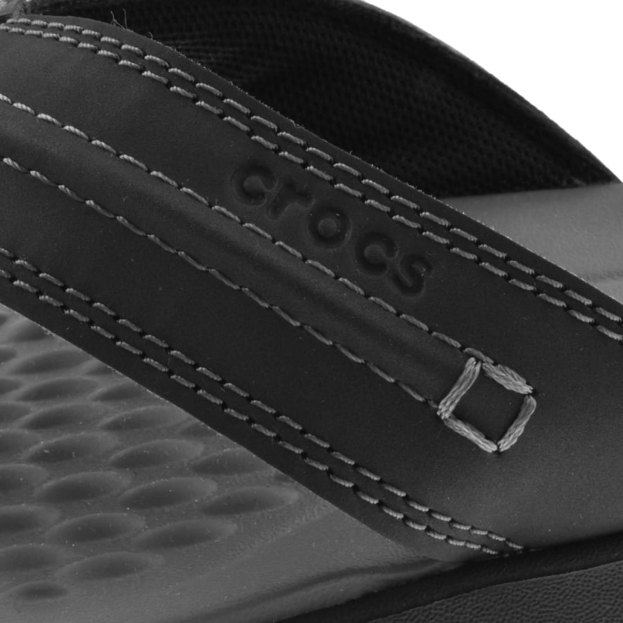 Image number 4 for Crocs Yukon Vista II Flip Flops Black