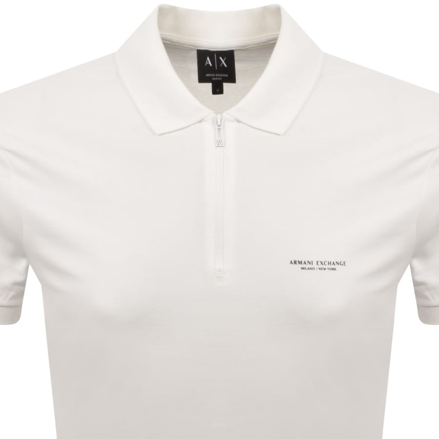 Image number 2 for Armani Exchange Polo T Shirt Off White
