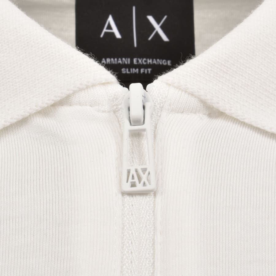 Image number 4 for Armani Exchange Polo T Shirt Off White