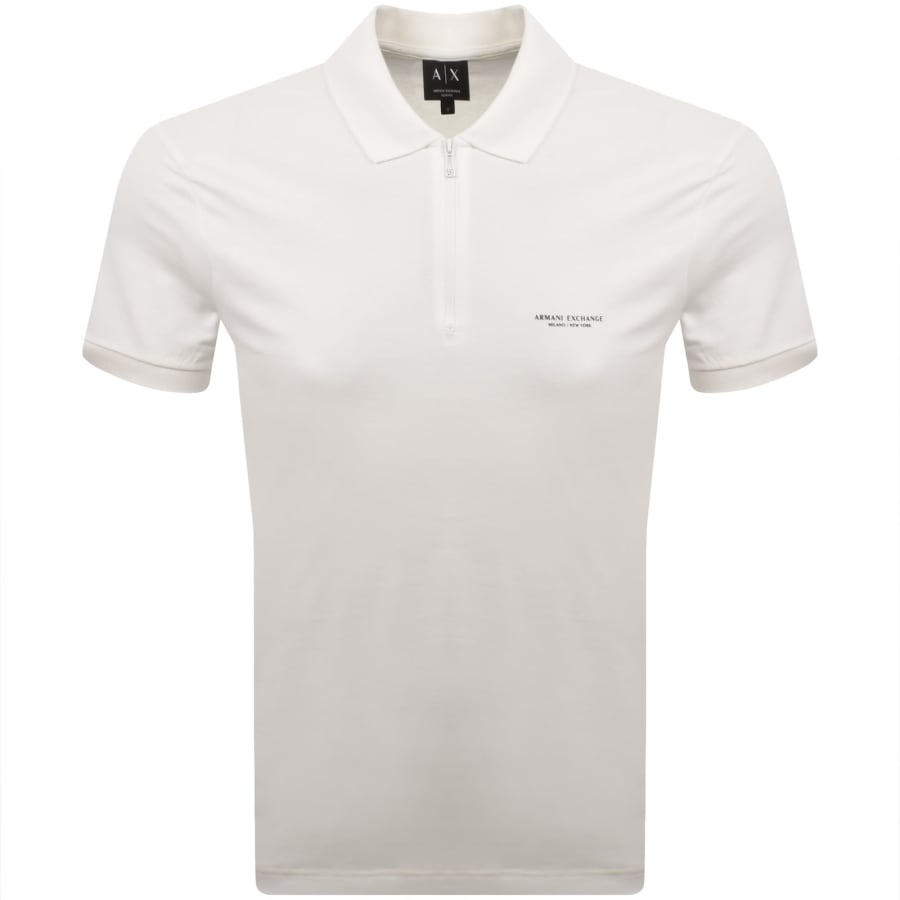 Image number 1 for Armani Exchange Polo T Shirt Off White