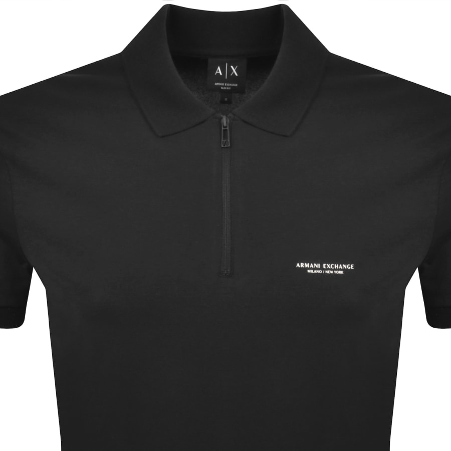 Image number 2 for Armani Exchange Polo T Shirt Black