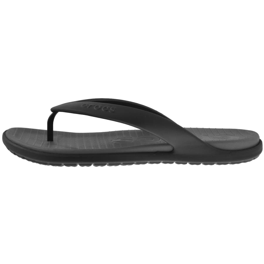 Image number 2 for Crocs Coast Flip Flops Black