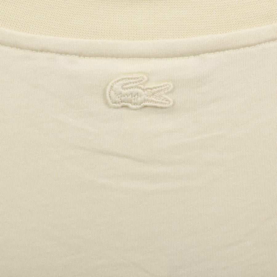 Image number 4 for Lacoste Logo T Shirt Cream