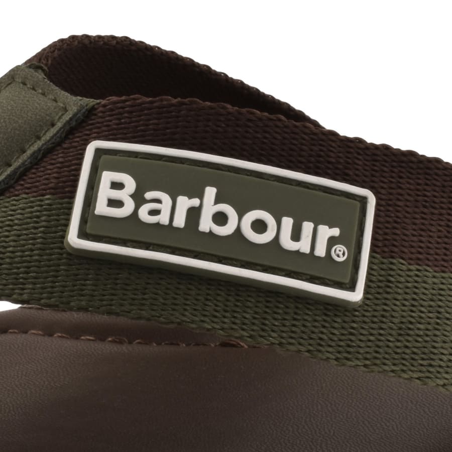 Image number 4 for Barbour Harker Flip Flops Chocolate Brown