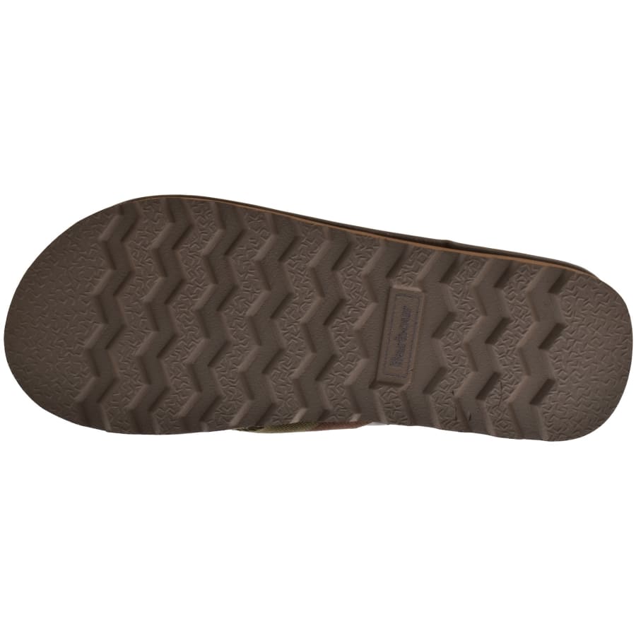 Image number 5 for Barbour Harker Flip Flops Chocolate Brown