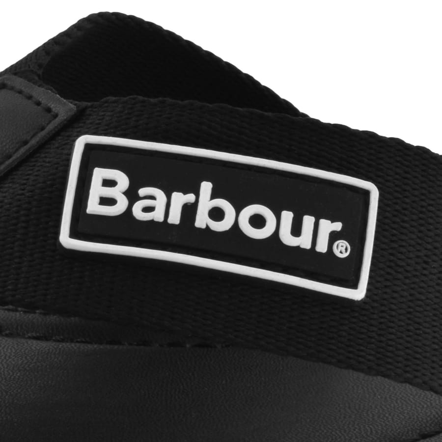 Image number 4 for Barbour Harker Flip Flops Black