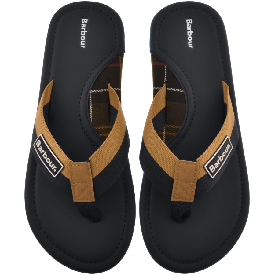 Image number 1 for Barbour Harker Flip Flops Navy