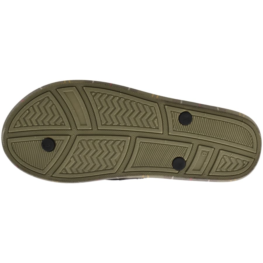 Image number 5 for Barbour Oakdale Flip Flops Olive