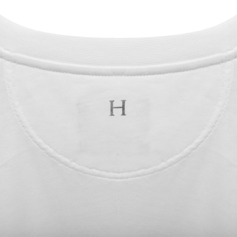 Image number 4 for Hackett Small Logo T Shirt Optic White