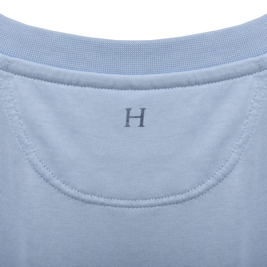 Image number 4 for Hackett Small Logo T Shirt Summer Blue