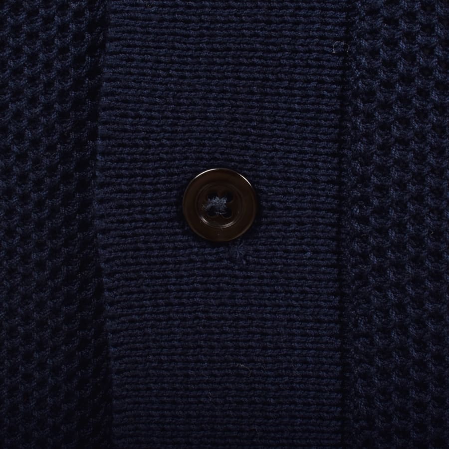 Image number 4 for Norse Projects Fredensborg Knitted Shirt Navy
